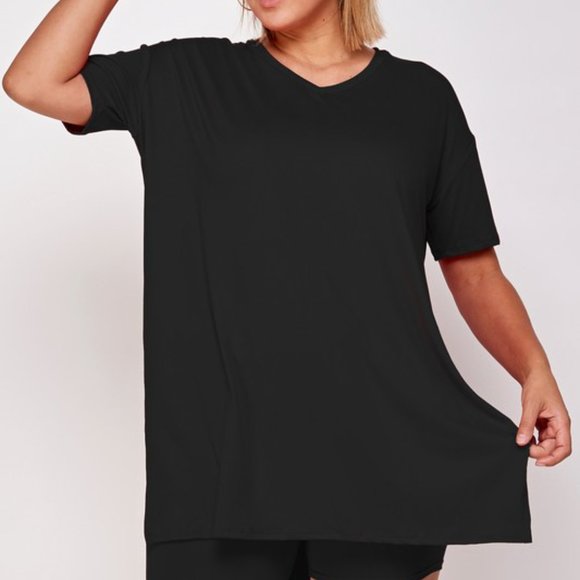 Plua Size Two Piece Biker Set - Picture 2 of 2